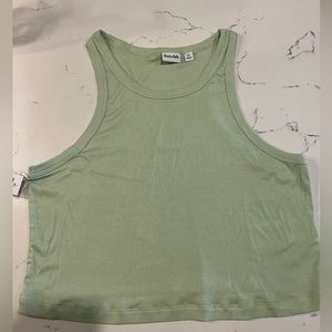 Aritizia (Sunday Best) Ribbed Tank Top - XL - Sagebrush Green w/ TENCEL Modal